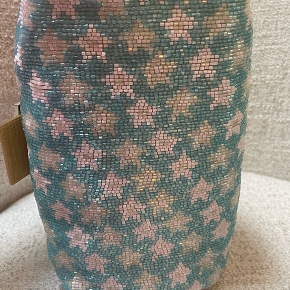 Limited Edition Vintage 2000’s Fendi Beaded & Lizzard bag with enamel buckle - Picture 9 of 15